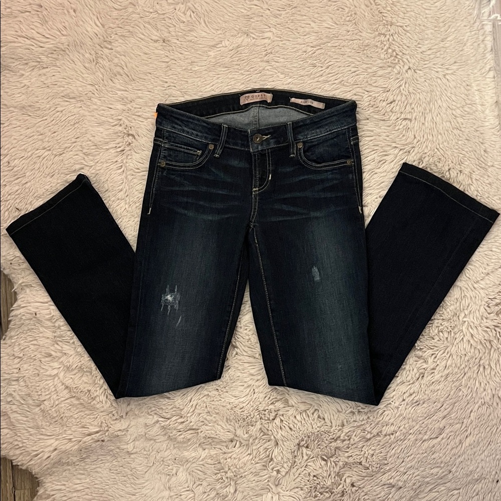 Guess Women's Midnight Blue Bootcut Leg Jeans